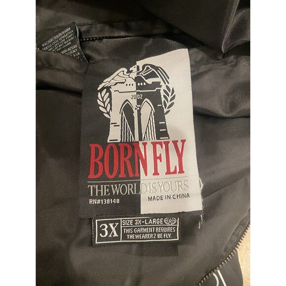 Born Fly Reversible Jacket Men's Size 3XL Fly N Any Hood Black WITH FLAW - Picture 4 of 13